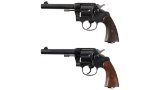 Two U.S. Colt Model 1909 Double Action Revolvers