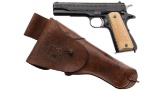 Engraved Pre-World War II Colt Government Model Pistol
