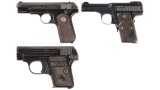 Three American Semi-Automatic Pocket Pistols