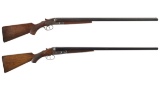 Two American Double Barrel Shotguns