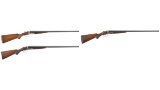Three A. H. Fox Double Barrel Shotguns