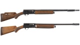 Two Browning Auto-5 Semi-Automatic Shotguns