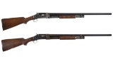 Two Winchester Model 1897 Slide Action Shotguns