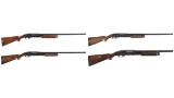 Four Remington Model 870 Wingmaster Slide Action Shotguns
