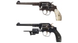 Two Smith & Wesson Double Action Revolvers