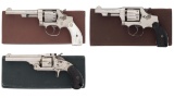 Three Smith & Wesson Revolvers with Boxes