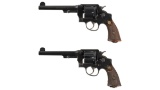 Two Smith & Wesson .455 MKII Hand Ejector 2nd Model Revolvers