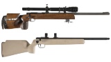 Two Anschutz Bolt Action Target Rifles