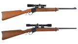 Two Shaner Upgraded Ruger No. 3 Single Shot Carbines