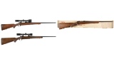 Three Ruger M77 Bolt Action Rifles