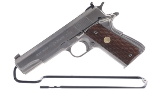 Scarce Electroless Nickel Colt Service Model Ace Pistol