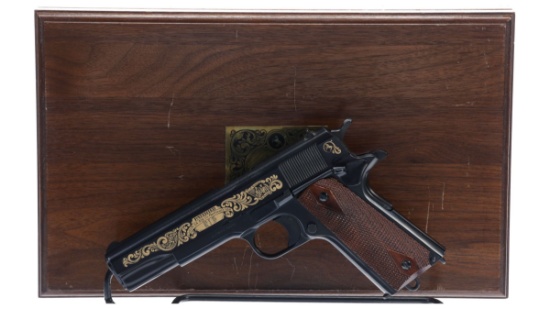 Cased Colt J. M. Browning Commemorative Government Model Pistol