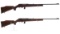 Two Weatherby Mark XXII Semi-Automatic Rifles