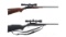 Two New England Firearms Single Shot Rifles with Scopes