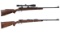 Two Interarms Mark X Bolt Action Rifles