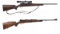 Two Mauser Bolt Action Rifles