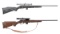 Two Marlin Bolt Action Rifles with Scopes