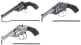 Three Top Break Double Action Revolvers