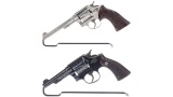 Two Smith & Wesson .38 Military & Police Double Action Revolvers