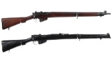 Two Enfield Bolt Action Rifles