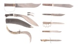 Eight Various Sized Knives