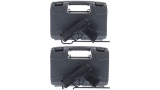 Two Sig Sauer Model P365 Semi-Automatic Pistols with Cases