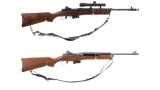 Two Ruger Mini-14 Semi-Automatic Rifles