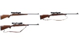 Three Bolt Action Rifles