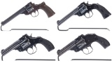 Four Harrington & Richardson Double Action Revolvers