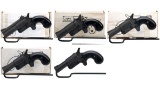 Five FMJ Single Action Handguns