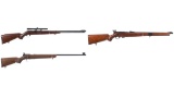 Three Bolt Action Rimfire Rifles