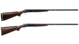 Two Winchester Model 24 Double Barrel Shotguns