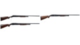 Three Winchester Slide Action Shotguns