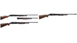 Three Winchester Model 12 Slide Action Shotguns