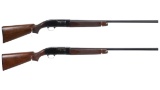 Two Winchester Model 50 Semi-Automatic Shotguns