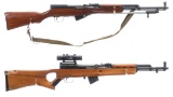 Two Norinco SKS Semi-Automatic Rifles