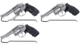 Three Smith & Wesson Model 65 Double Action Revolvers