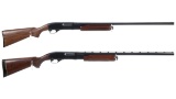 Two Remington Model 870 Wingmaster Slide Action Shotguns