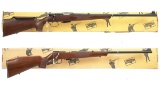 Two Anschutz Bolt Action Rifles with Boxes