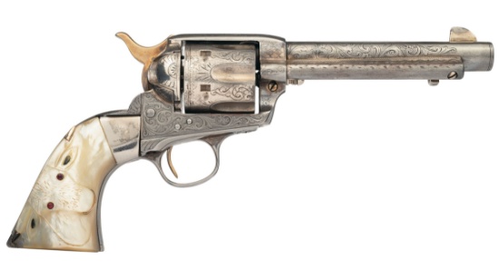 Factory Engraved Colt 1st Generation Single Action Army Revolver
