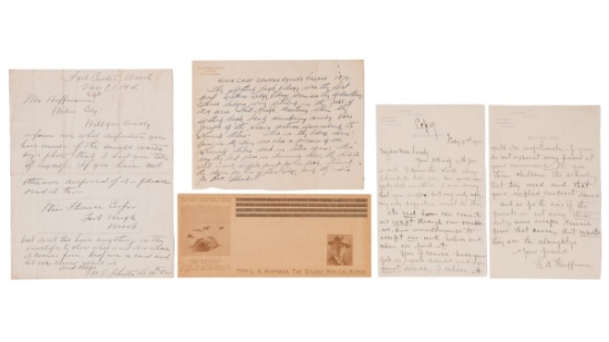 Four Documents Signed by or Related to L.A. Huffman