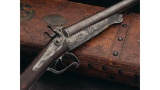 Game Scene Lefaucheux Pinfire Underlever Double Barrel Shotgun