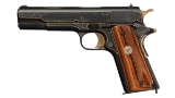 Engraved Gold Inlaid U.S. Colt Model 1911 Semi-Automatic Pistol