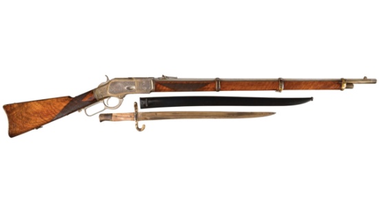 Ulrich Exhibition Engraved Winchester Model 1873 Musket