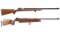 Two Bolt Action Single Shot Target Rifles