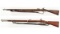 Two Tower Enfield Pattern Percussion Rifle-Muskets with Bayonets