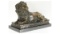 Resting Lion Bronze By Barie