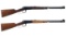 Two Winchester Model 94 Lever Action Carbines