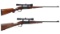 Two Scoped Savage Model 1899 Lever Action Rifles