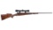 Engraved Winchester Model 70 Bolt Action Rifle with Scope